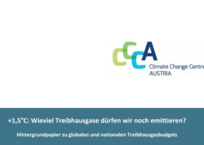Hintergrundpapier zu globalen und nationalen Treibhausgasbudgets